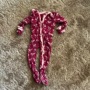 Charming Pink Kids Footed Onesie